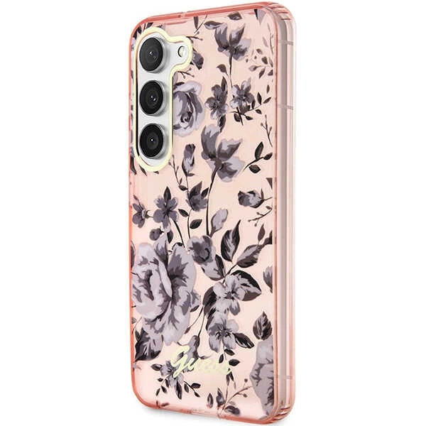 Guess GUHCS23MHCFWSP S23+ S916 pink/pink hardcase Flower Collectioneng