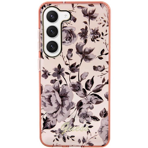 Guess GUHCS23MHCFWSP S23+ S916 pink/pink hardcase Flower Collectioneng