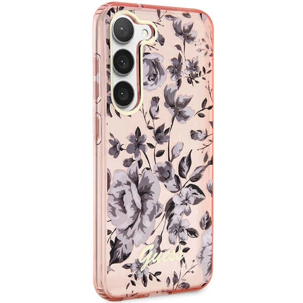 Guess GUHCS23MHCFWSP S23+ S916 pink/pink hardcase Flower Collectioneng