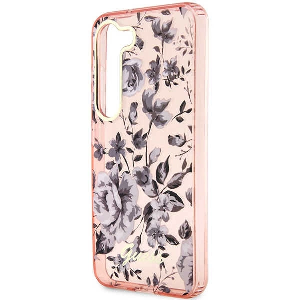 Guess GUHCS23MHCFWSP S23+ S916 pink/pink hardcase Flower Collectioneng