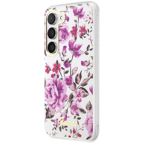 Guess GUHCS23MHCFWST S23+ S916 white/white hardcase Flower Collectioneng