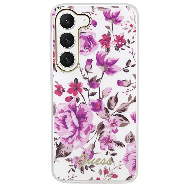 Guess GUHCS23MHCFWST S23+ S916 white/white hardcase Flower Collectioneng