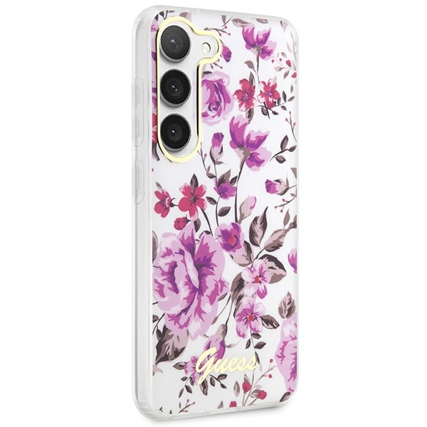 Guess GUHCS23MHCFWST S23+ S916 white/white hardcase Flower Collectioneng