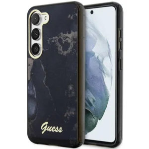Guess GUHCS23SHTMRSK S23 S911 black/black hardcase Golden Marble Collectioneng