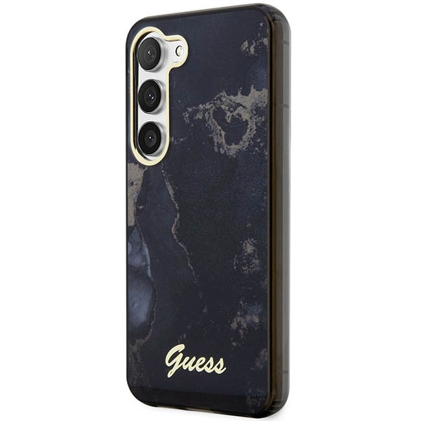 Guess GUHCS23SHTMRSK S23 S911 black/black hardcase Golden Marble Collectioneng