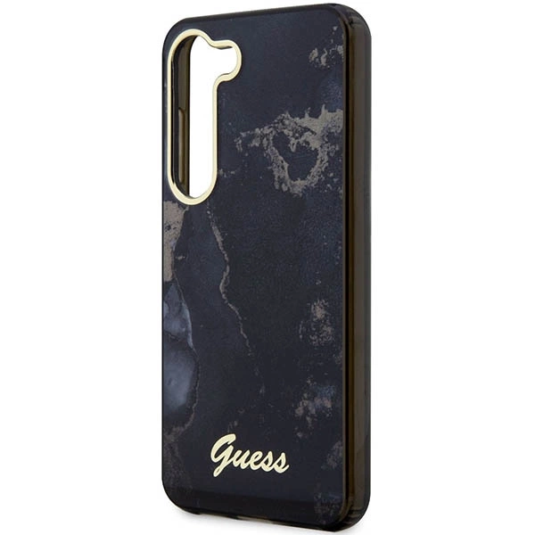 Guess GUHCS23SHTMRSK S23 S911 black/black hardcase Golden Marble Collectioneng