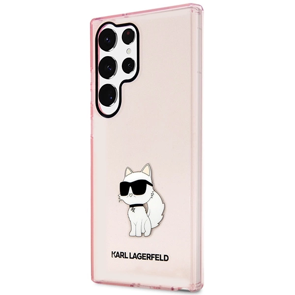 Karl Lagerfeld KLHCS23LHNCHTCP S23 Ultra S918 pink/pink hardcase Ikonik Choupetteeng