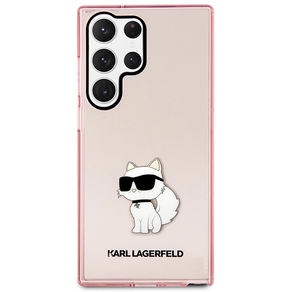 Karl Lagerfeld KLHCS23LHNCHTCP S23 Ultra S918 pink/pink hardcase Ikonik Choupetteeng