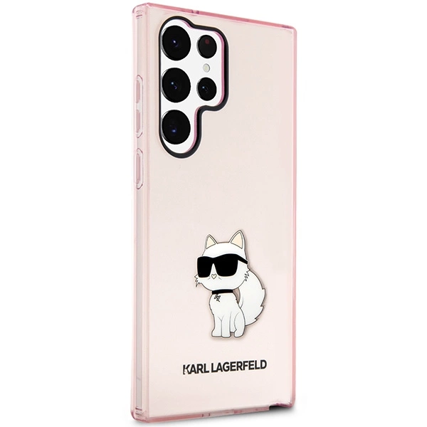Karl Lagerfeld KLHCS23LHNCHTCP S23 Ultra S918 pink/pink hardcase Ikonik Choupetteeng