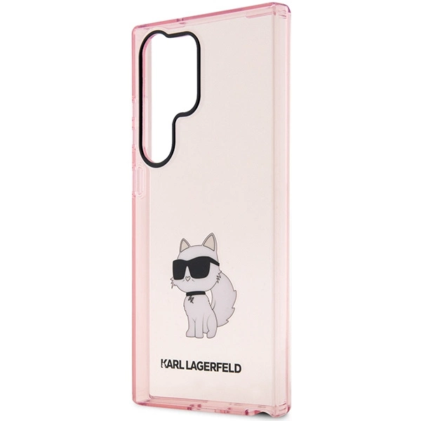 Karl Lagerfeld KLHCS23LHNCHTCP S23 Ultra S918 pink/pink hardcase Ikonik Choupetteeng
