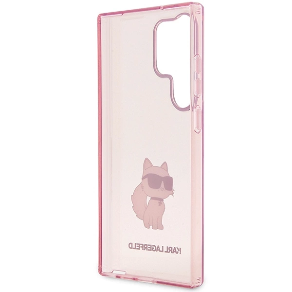 Karl Lagerfeld KLHCS23LHNCHTCP S23 Ultra S918 pink/pink hardcase Ikonik Choupetteeng