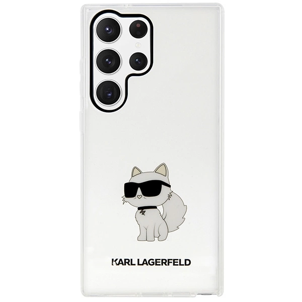 Karl Lagerfeld KLHCS23LHNCHTCT S23 Ultra S918 transparent hardcase Ikonik Choupetteeng