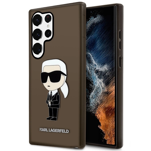Karl Lagerfeld KLHCS23LHNIKTCK S23 Ultra S918 black/black hardcase Ikonik Karl Lagerfeldeng