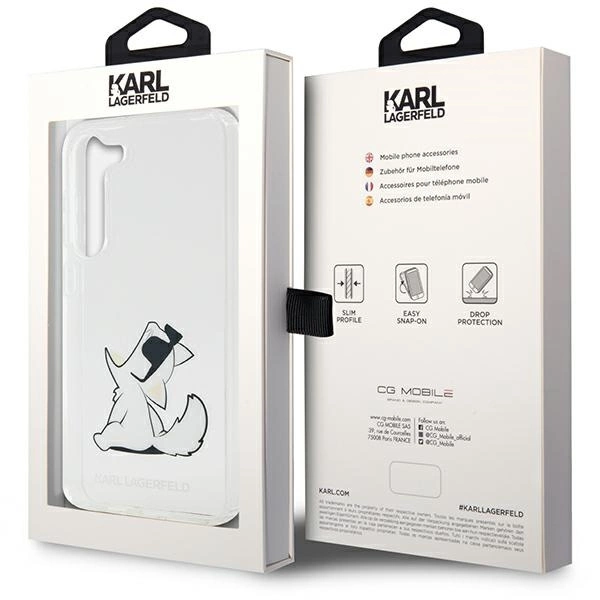 Karl Lagerfeld KLHCS23MCFNRC S23+ S916 transparent hardcase Choupette Funeng