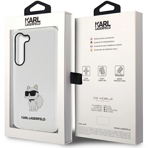 Karl Lagerfeld KLHCS23MHNCHTCT S23+ S916 transparent hardcase Ikonik Choupetteeng
