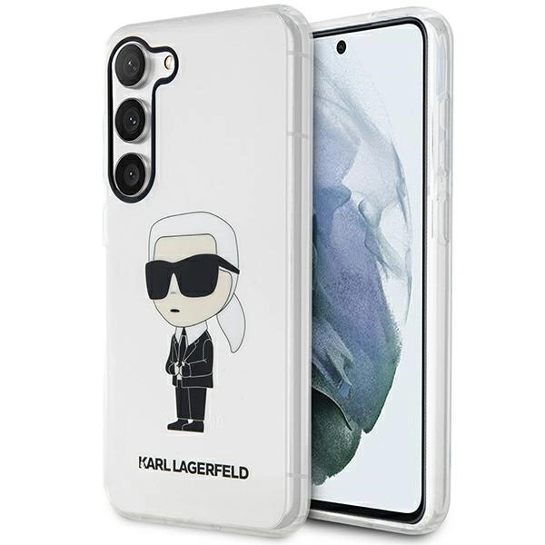 Karl Lagerfeld KLHCS23MHNIKTCT S23+ S916 transparent hardcase Ikonik Karl Lagerfeldeng