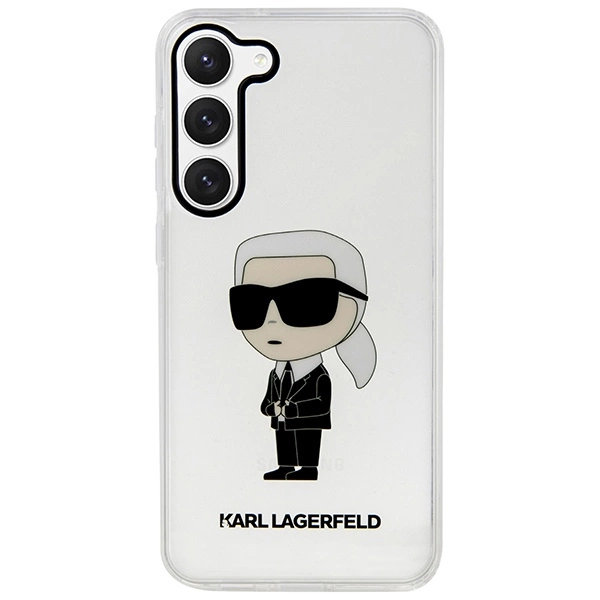 Karl Lagerfeld KLHCS23MHNIKTCT S23+ S916 transparent hardcase Ikonik Karl Lagerfeldeng