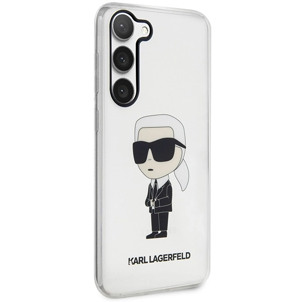 Karl Lagerfeld KLHCS23MHNIKTCT S23+ S916 transparent hardcase Ikonik Karl Lagerfeldeng