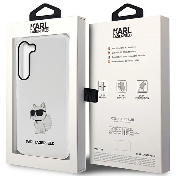 Karl Lagerfeld KLHCS23SHNCHTCT S23 S911 transparent hardcase Ikonik Choupetteeng