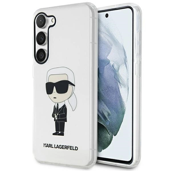 Karl Lagerfeld KLHCS23SHNIKTCT S23 S911 transparent hardcase Ikonik Karl Lagerfeldeng