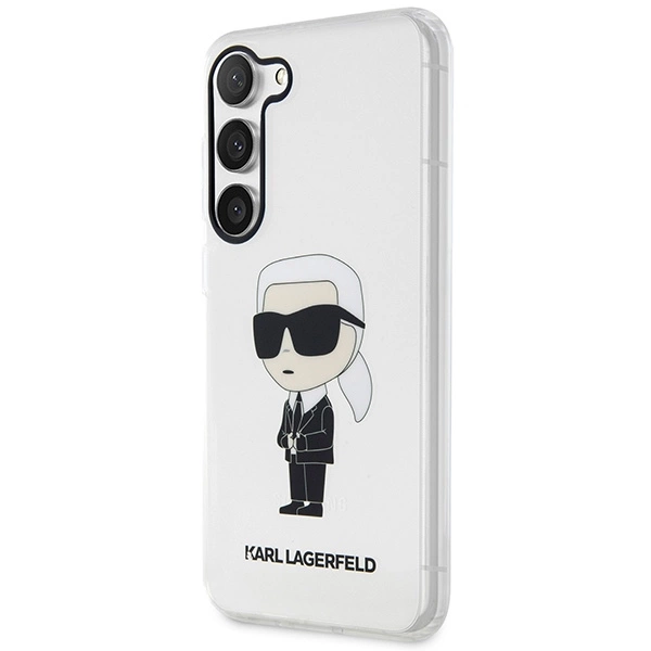 Karl Lagerfeld KLHCS23SHNIKTCT S23 S911 transparent hardcase Ikonik Karl Lagerfeldeng