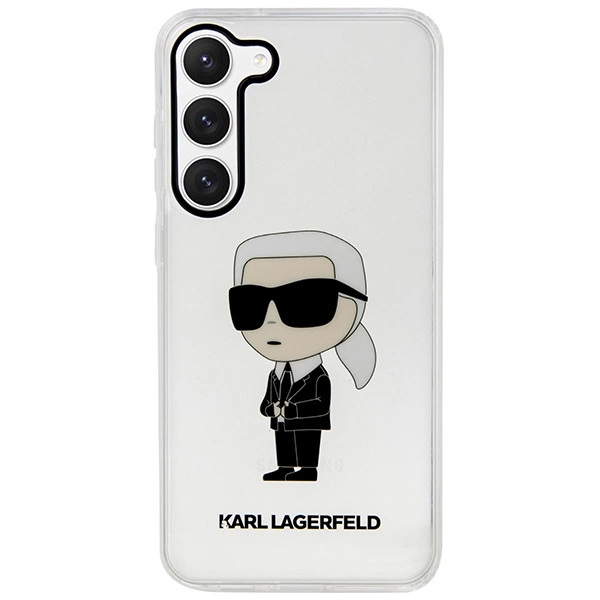 Karl Lagerfeld KLHCS23SHNIKTCT S23 S911 transparent hardcase Ikonik Karl Lagerfeldeng