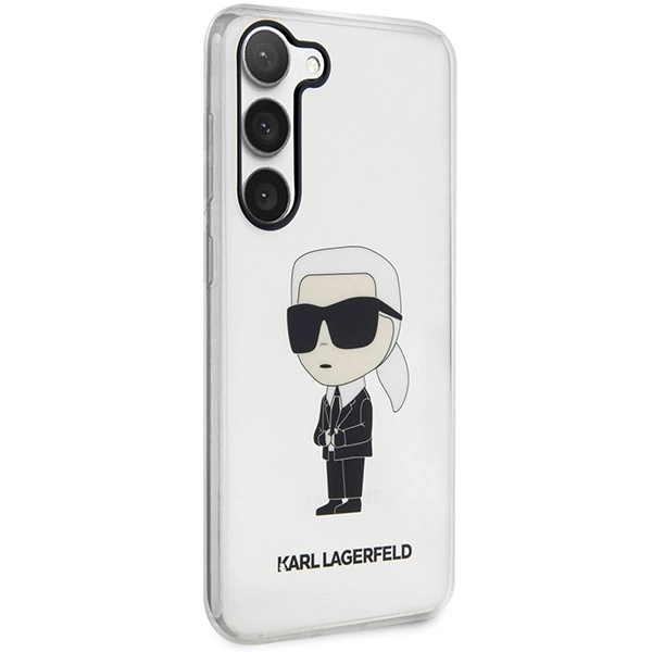 Karl Lagerfeld KLHCS23SHNIKTCT S23 S911 transparent hardcase Ikonik Karl Lagerfeldeng