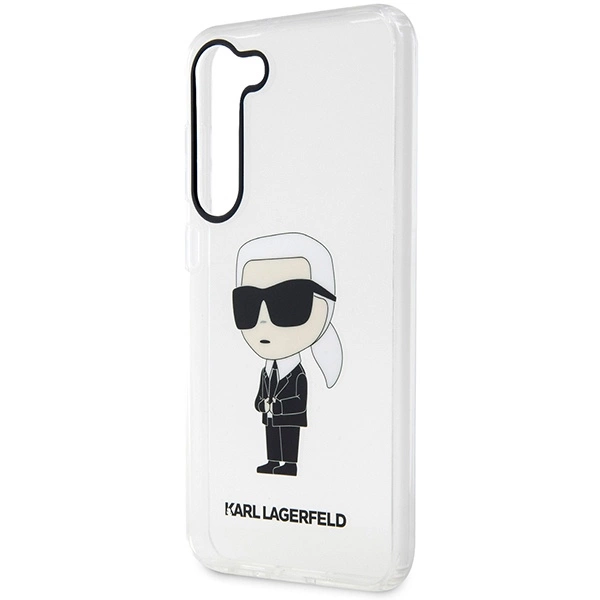 Karl Lagerfeld KLHCS23SHNIKTCT S23 S911 transparent hardcase Ikonik Karl Lagerfeldeng