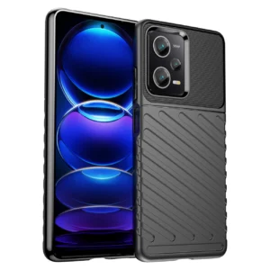 Thunder Case for Xiaomi Poco X5 Pro 5G / Redmi Note 12 Pro silicone armor case blackeng