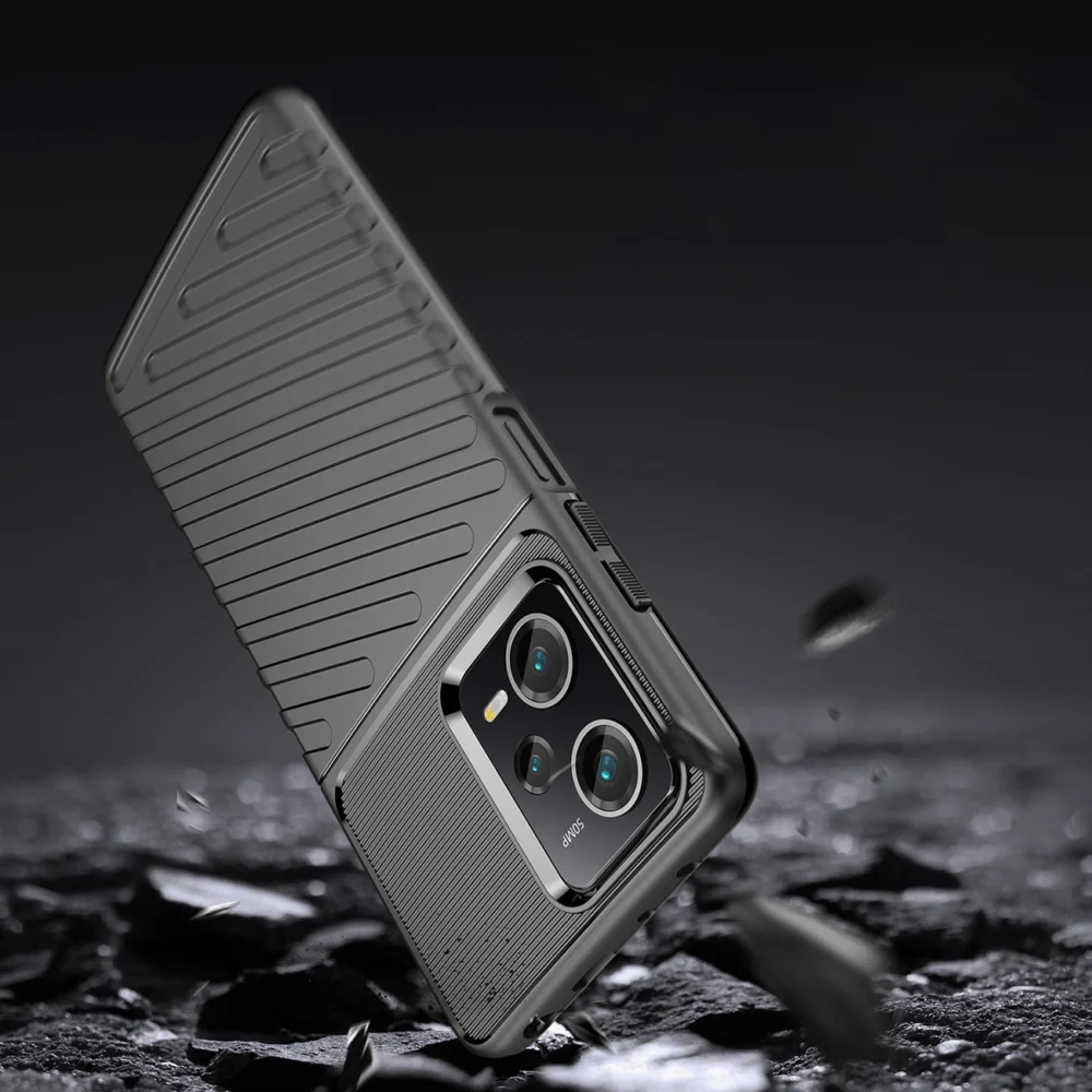 Thunder Case for Xiaomi Poco X5 Pro 5G / Redmi Note 12 Pro silicone armor case blackeng
