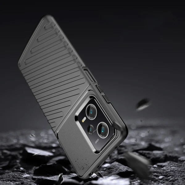 Thunder Case for Xiaomi Poco X5 Pro 5G / Redmi Note 12 Pro silicone armor case blackeng