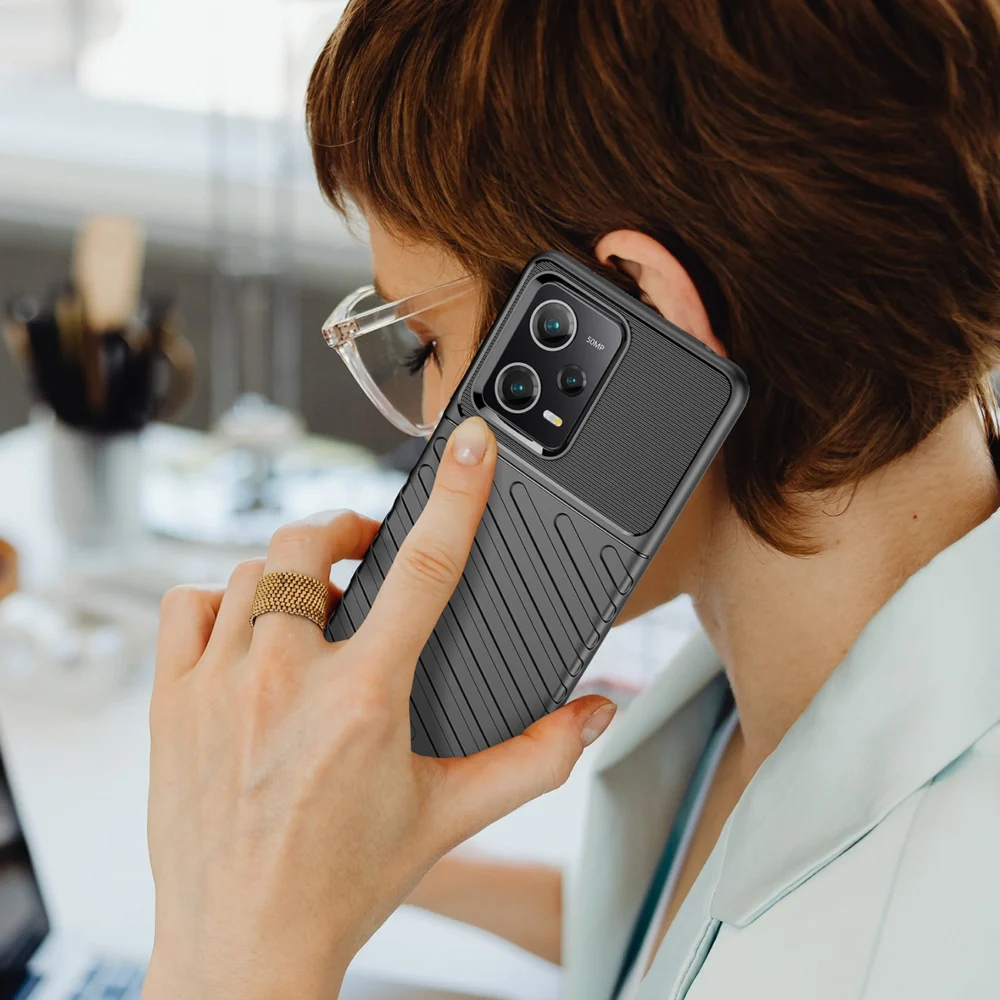 Thunder Case for Xiaomi Poco X5 Pro 5G / Redmi Note 12 Pro silicone armor case blackeng