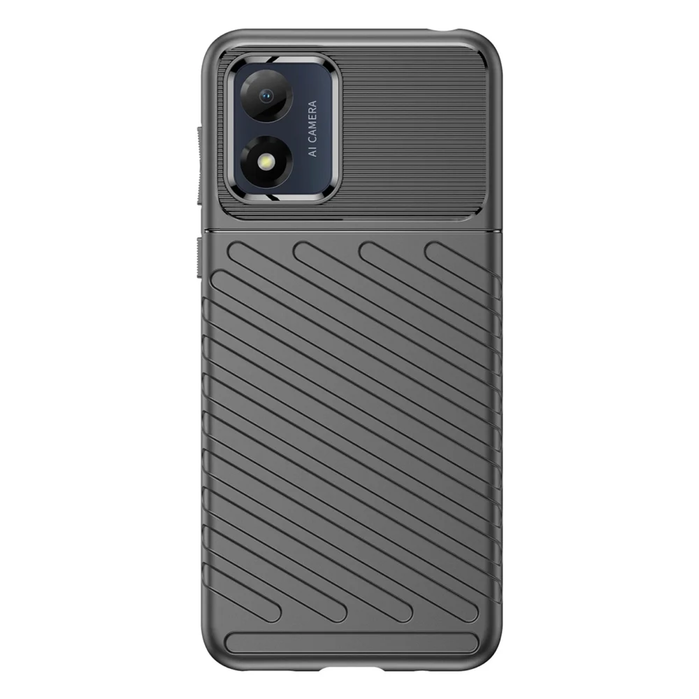 Thunder Case Motorola Moto E13 Silicone Armored Cover Blackeng