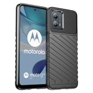 Thunder Case case for Motorola Moto G53 silicone armor case blackeng