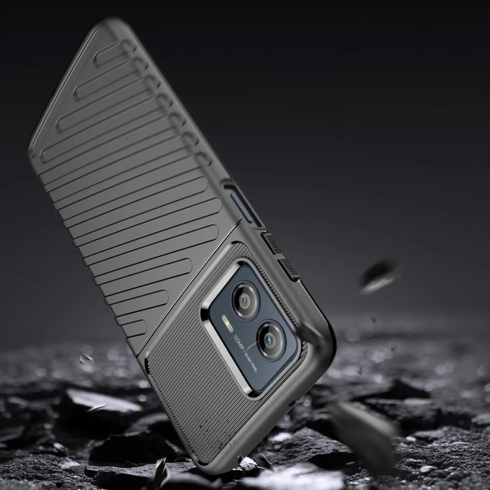 Thunder Case case for Motorola Moto G53 silicone armor case blackeng