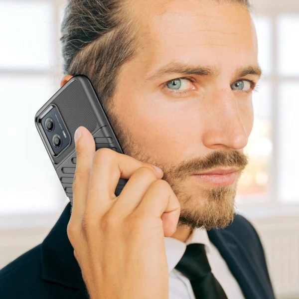 Thunder Case case for Motorola Moto G53 silicone armor case blackeng