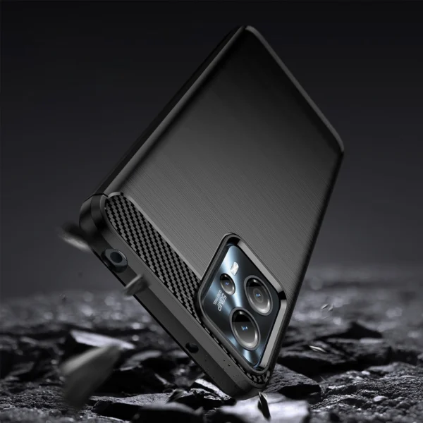 Carbon Case for Motorola Moto G13 flexible silicone carbon cover blackeng