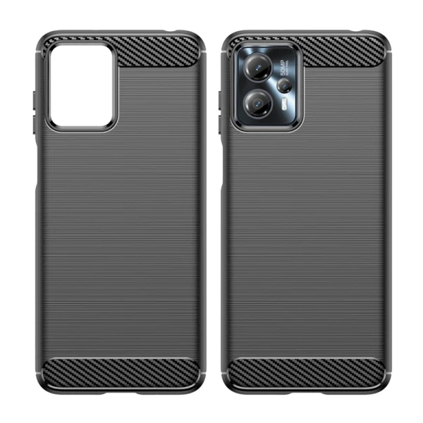 Carbon Case for Motorola Moto G13 flexible silicone carbon cover blackeng