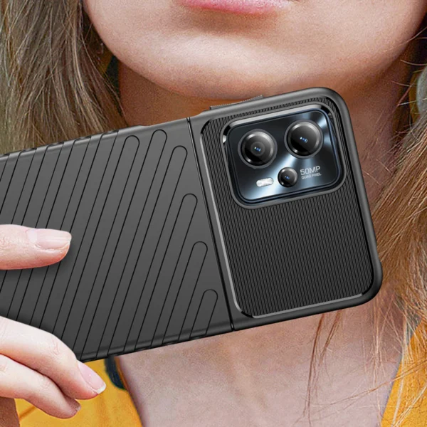 Thunder Case case for Motorola Moto G13 silicone armor case blackeng