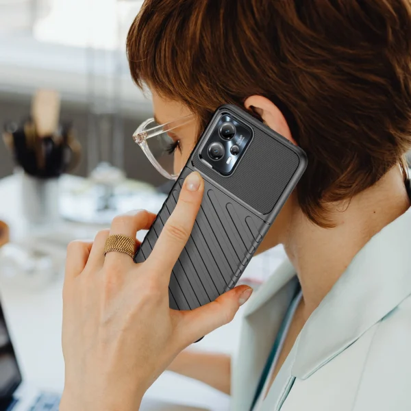 Thunder Case case for Motorola Moto G13 silicone armor case blackeng