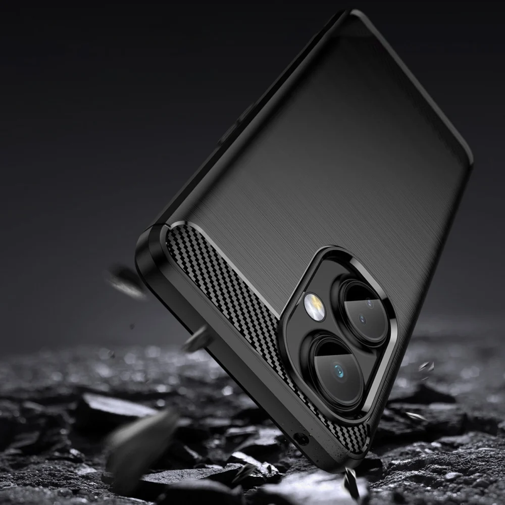 Carbon Case case for OnePlus Nord CE 3 flexible silicone carbon cover blackeng