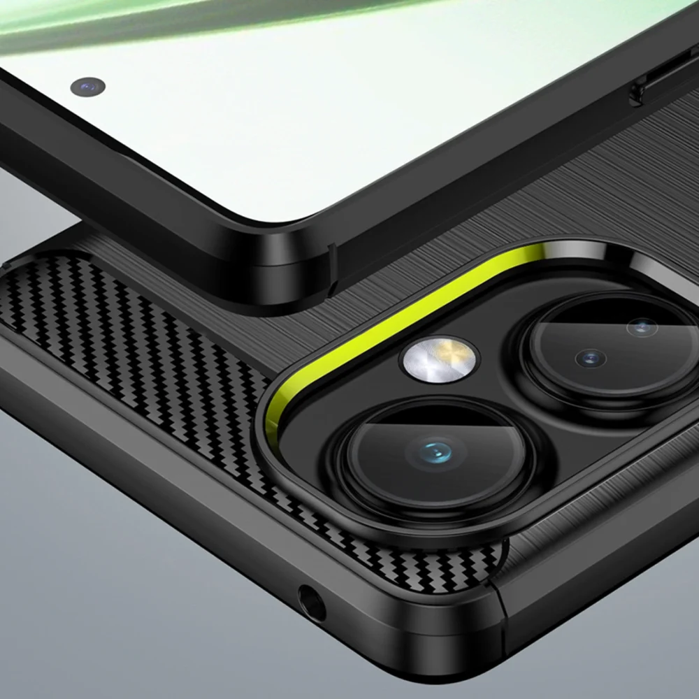 Carbon Case case for OnePlus Nord CE 3 flexible silicone carbon cover blackeng