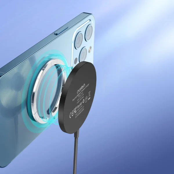 Choetech magnetic wireless charger 15W MagSafe for iPhone 12/13/14 black (T518-F-BK)eng