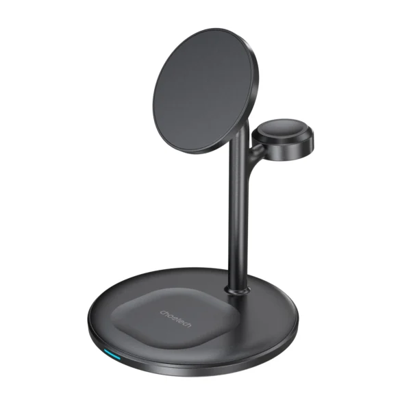 Choetech T585-F 3in1 Magnetic wireless charger station for iPhone 12/13/14 series,AirPods Pro and iwatch charger Blackeng