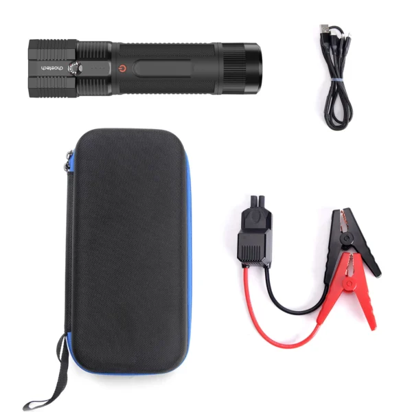 Choetech Jump Starter with Powerbank 8000mAh - LED Flashlight (TC0016) - Blackeng