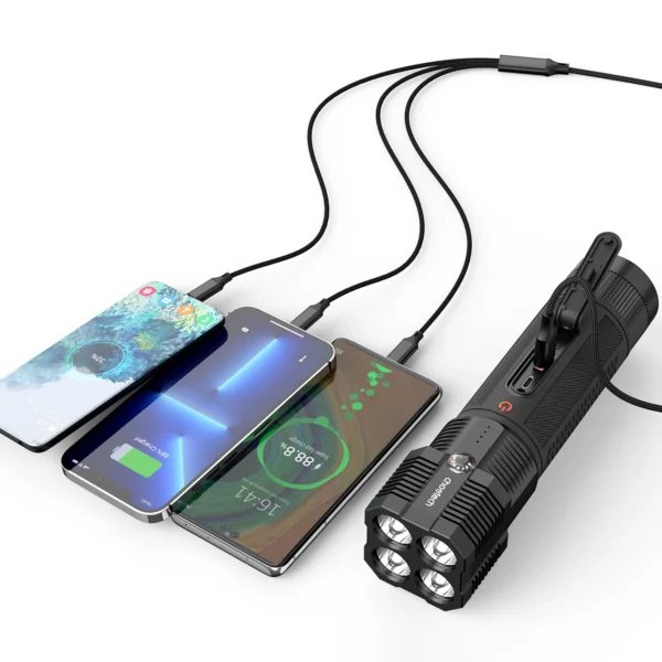 Choetech Jump Starter with Powerbank 8000mAh - LED Flashlight (TC0016) - Blackeng