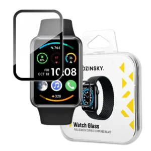 Wozinsky Full Glue Tempered Glass Tempered Glass For Huawei Watch Fit 2 9H Full Screen Cover With Black Frameeng