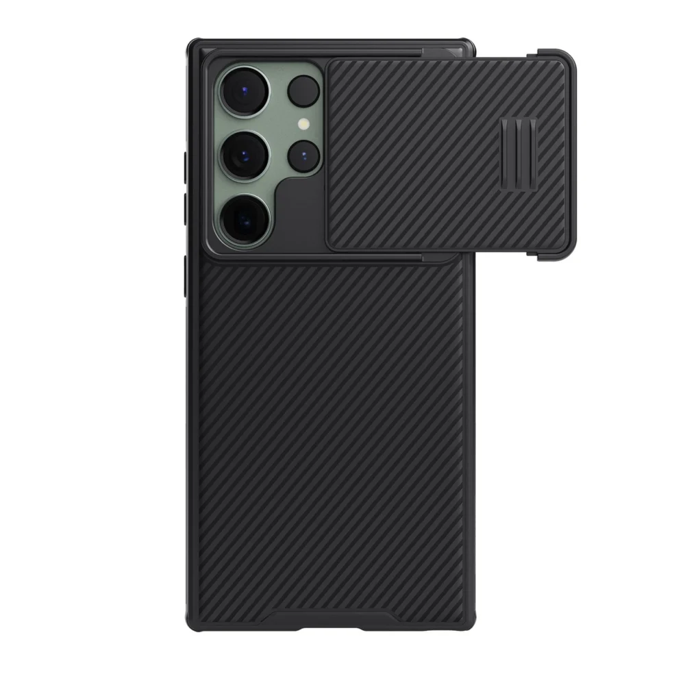 Nillkin CamShield S Magnetic Case Case for Samsung Galaxy S23 Ultra Cover with MagSafe with Camera Protector Blackeng