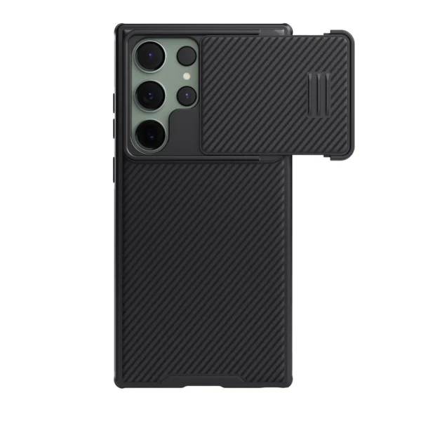 Nillkin CamShield S Magnetic Case Case for Samsung Galaxy S23 Ultra Cover with MagSafe with Camera Protector Blackeng