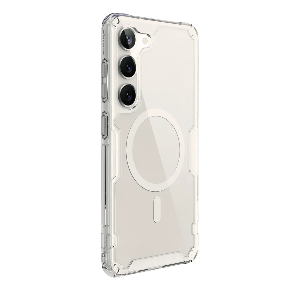 Nillkin Nature Pro Magnetic Case case for Samsung Galaxy S23+ with MagSafe armored cover whiteeng